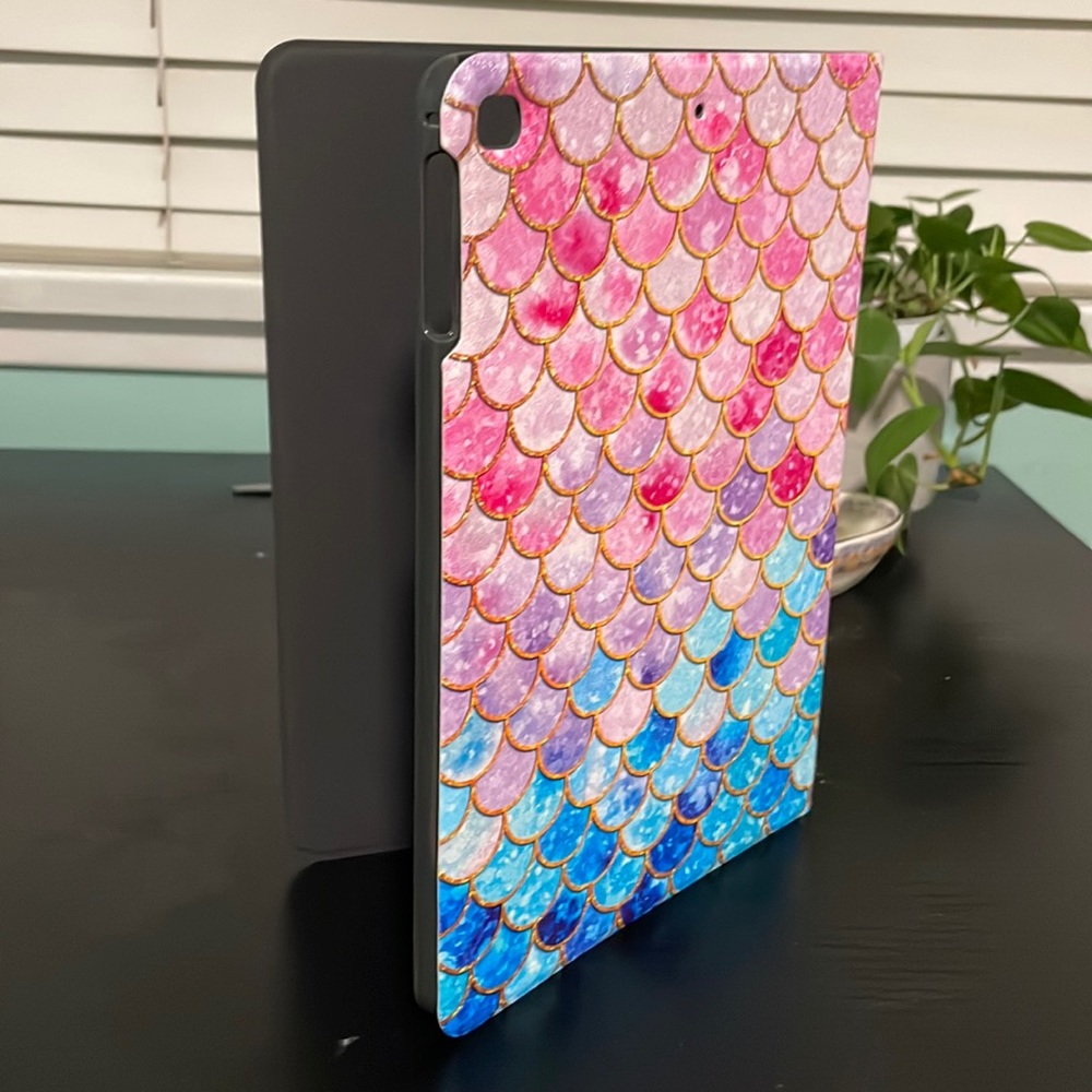Cute mermaid print iPad 6 gen case